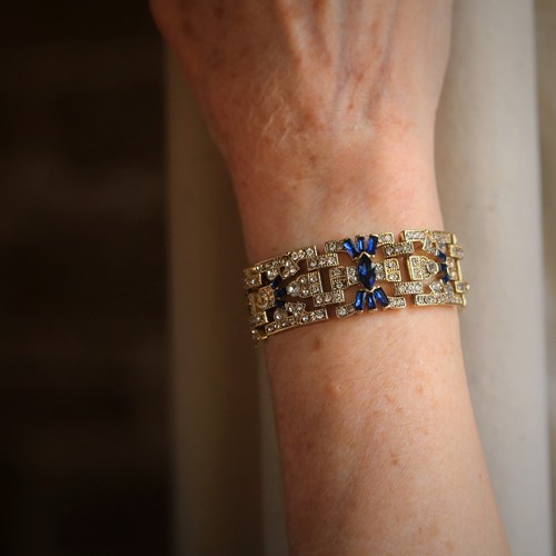 Art deco armband vergoldet - armband,