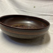 Steingut Braun Schale Natur Produkt Tisch Schmuck Dekorativ Chips Obst Rund Groß