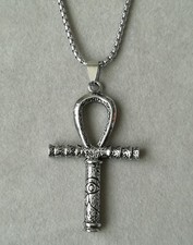 Anch Ankh Kreuz Anhänger Mit Halskette Silber Auge Des Horus Ägypten Pharao Goth