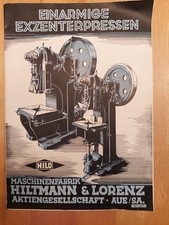 Einarmige Exzenterpressen NR.227Machinenfabrik Hiltmann &Lorenz  AUE