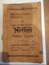 9.1 Norton 1939 1943 16H Inter Mod 18 Instruction Manual WD WW Betriebsanleitung