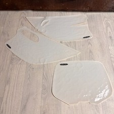 MXA Dekorsatz Spoiler + Startnummerntafel für KTM 4-Takter 93-97 weiss