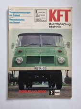 KFT 08/1974 Kraftfahrzeugtechnik Robur LO 3000, Fiat 132, Wartburg mit Hänger
