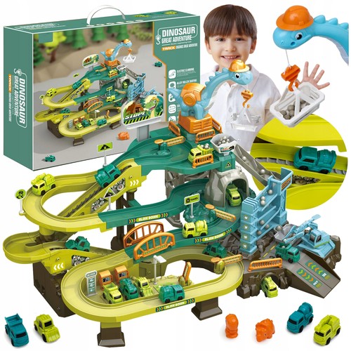 Parkhaus dino spielzeug mit - parkhaus,