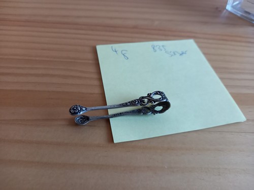 835er silber antike zange - 835er,