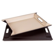 3x FREEFORM Wendetablett Tischset 35x45cm Schoko Creme NP 100,-€