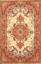 Orientteppich Feiner Echter Handgeknüpft Perserteppich  130 ( 120 x 77 ) cm NEU