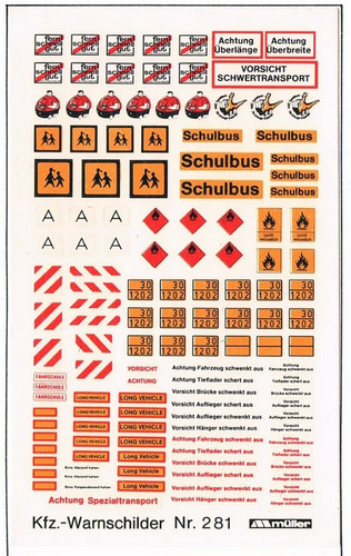 Decals kfz - decals, "kfz