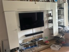 TV Wandschrank  komplett ( Ohne Deko Artikel) , Länge Ca 2,5m - 3m , Höhe 1,5-2m