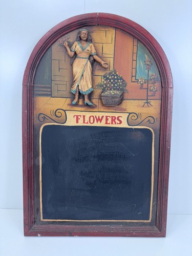 Vintage holzschild kreidetafel - holzschild,