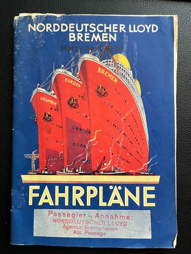 Norddeutscher lloyd fahrpläne - lloyd,