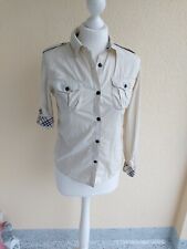 BURBERRY Traumhaft Teenager Damen Bluse kariert beige Gr. 14,164,oder Gr.34 wNEU