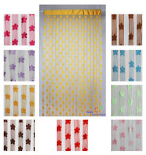  Blumen" Fadenvorhang  Türvorhang Dekorationsvorhang Raumteiler 