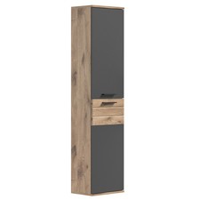 Hochschrank MASON - Nox Oak - Basalt grau - 37 cm