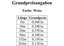 Gummiband Weiß + schwarz 1-264m x 5mm Breite Elastikband Hosengummi Gummikordel