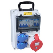 Wandverteiler Stromverteiler Steckdosenverteiler Baustromverteiler Stromkasten E