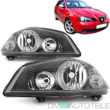 Seat Ibiza 6L Cordoba 6L2 Scheinwerfer SET Schwarz 02-08 H7/H3 für VALEO SYSTEM