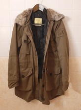 WITTY KNITTERS Gr. L Tolle Parka/Jacke 2 in 1 - Echte Fell und Futter Abnehmbar