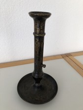Kerzenleuchter Messing Nachttisch-Leuchte Kerzenständer Biedermeier ca. 40 Jahre