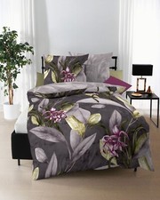 Kaeppel Mako Satin Bettwäsche 2tlg Asmara mauve 135 x 200 80 x80 cm