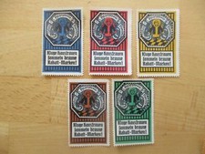 (9478) 5 x Reklamemarke -