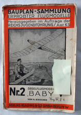 Baby nr. 2 Bauplan-Sammlung erprobter Flugmodelle : Segelflugmodell 