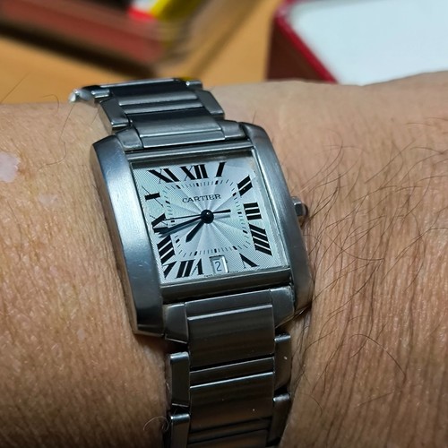 Reloj cartier tank francaise - reloj,