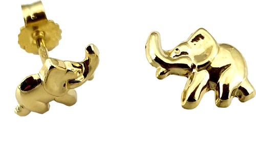 Ohrringe elefant gold 333 - gold,