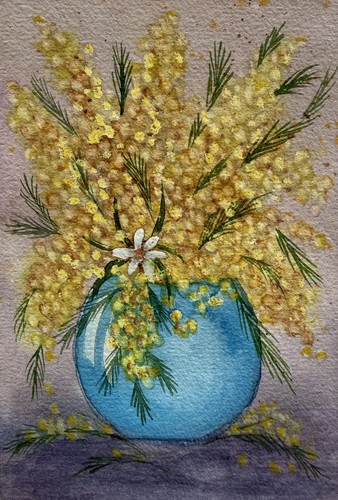 Blumenkarte aquarellkarte - blumenkarte,