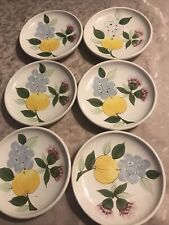 6 Stück alte Porzellan/Keramikteller von SMF Schramberg Handbemalt 85 TOSKANA.