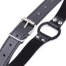 PU Leder Mundspreizer Knebel O Ring Mundknebel Roleplay DE Fetisch Sklave DE