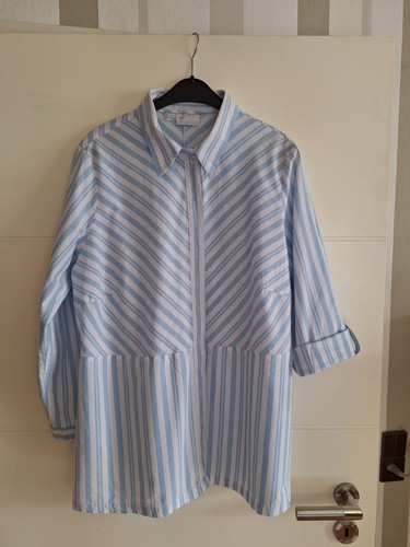 Bluse blau weiß - gr., 50