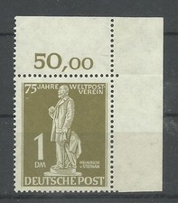Berlin  Nr. 40  (Stephan 1 DM)  Eckrand postfrisch.
