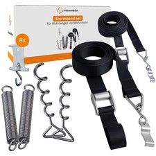 Sturmband Vorzelt SET für Kederschiene 5/6 mm - 7/8 mm Kompatibel Thule Omnistor