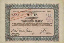 Gorkauer Societäts Brauerei Mai 1923 Gorkau Gorka Sobotka Kroischwitz Waldenburg