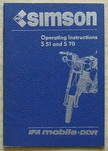 Simson s51 s70 - simson, motorräder