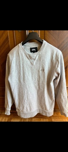 Stüssy herren sweatshirt grau - sweatshirt,