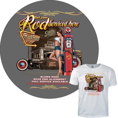 Rockabilly shirt oldtimer - t-shirt,