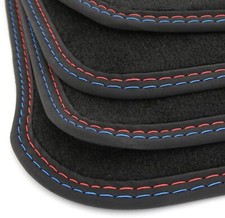 Velour fußmatten doppelnaht - velour,