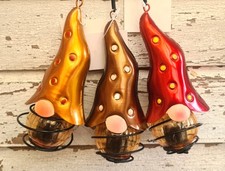 Wichtel Solar Hängedeko bunt 3-Set Metall Garten/Balkon Laterne außen