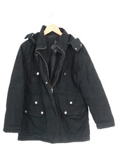 BLIND DATE Damen Winterjacke Gr. 40; L Schwarz Casual Streetwear Kapuze