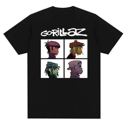 Gorillaz band shirt - gorillaz,