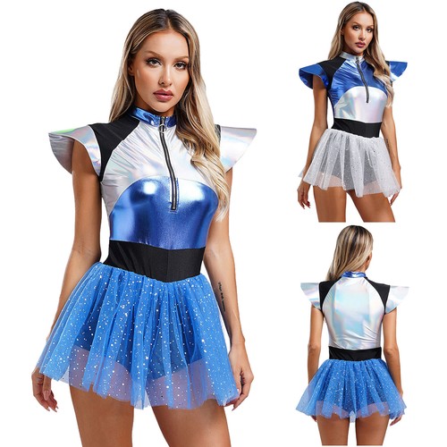Alien kostüm damen metallic - damen,