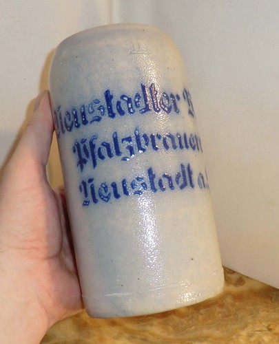Bierkrug antik neustadter bier - bierkrug,