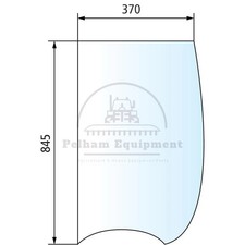 Left Tinted Side Window Glass