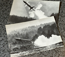 2 Postkarten Honest John Raketenwerfer Bundeswehr ca.1975