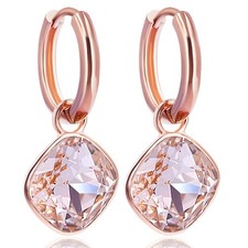 Rosegold Creolen Rosa Charm