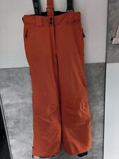 Damen Skihose mit Trägern - orange -  M 32