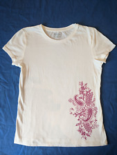 Maas Naturwaren: T-SHIRT Kurzarm weiß/natur, Biobaumwolle mit Elasthan, Gr.  152