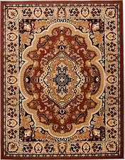 Teppich Orient Perser Braun Kurzflor 80x150 120x170 160x230 200x300 300x400 XXL